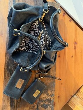 Marc by Marc Jacobs Black Pebbled Leather Standard Supply